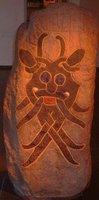 face mask rune stone Denmark
