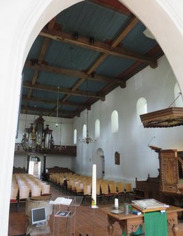 Nave of church Vries
