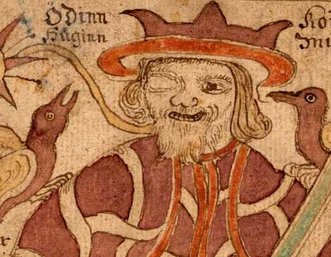 Image Odin from 18th century Icelandic manuscript