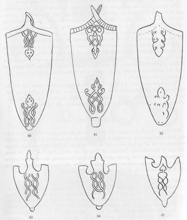 examples for different expressions of chapes beloning to the Varangian-Baltic group